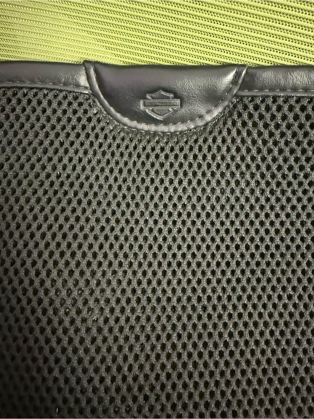 Harley-Davidson Black Mesh Motorcycle Seat Pad - Picture 2 of 5